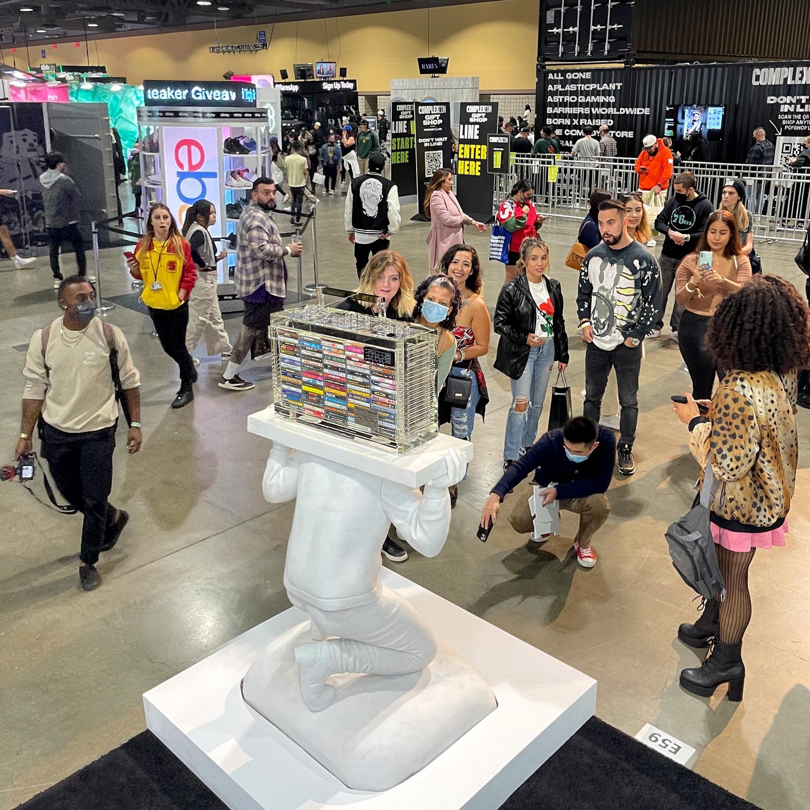 The original Rhyme Capsule, on the floor at ComplexCon